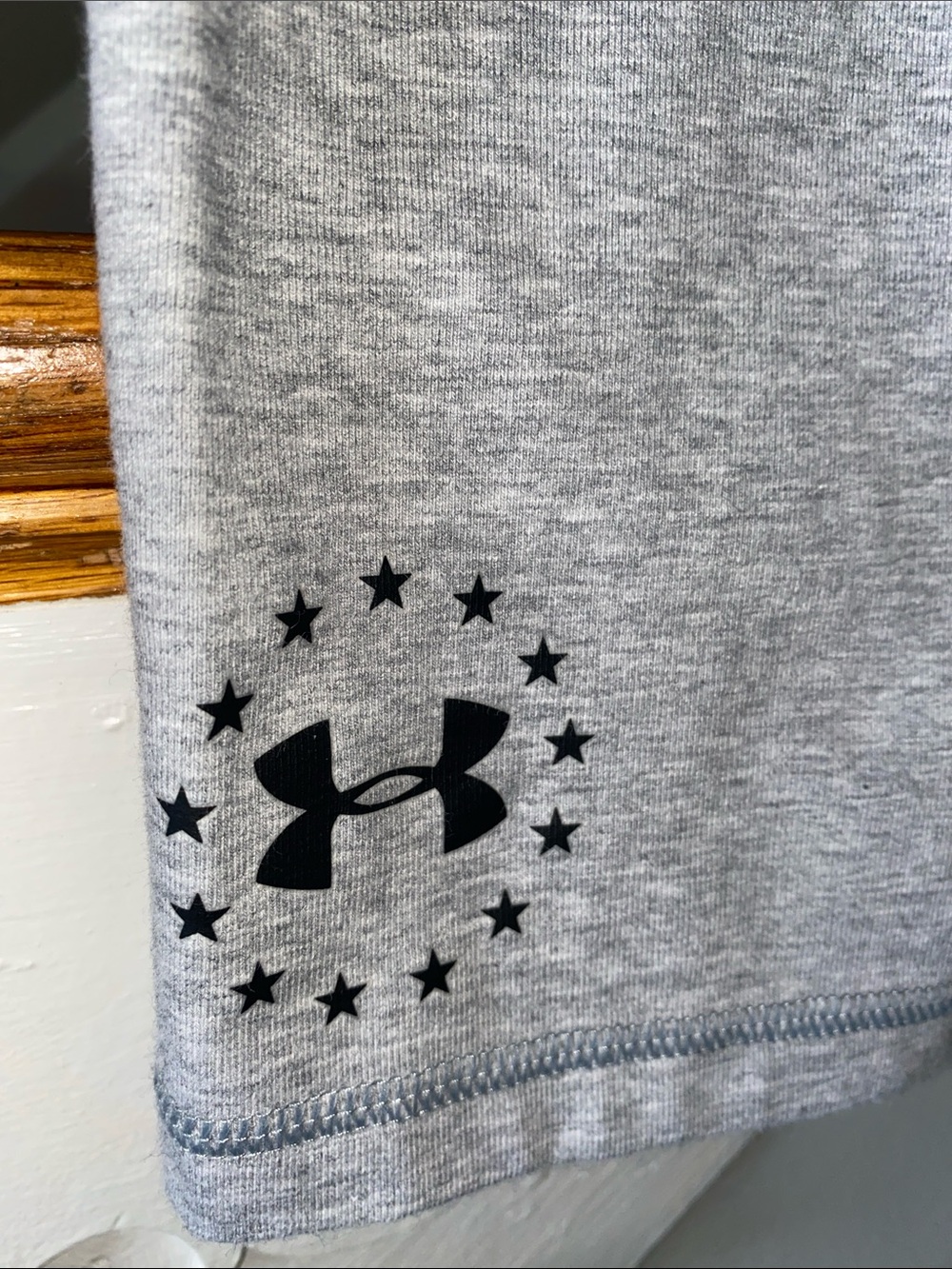 Under Armour Light Gray Capri Athletic Leggings - Picture 5 of 5